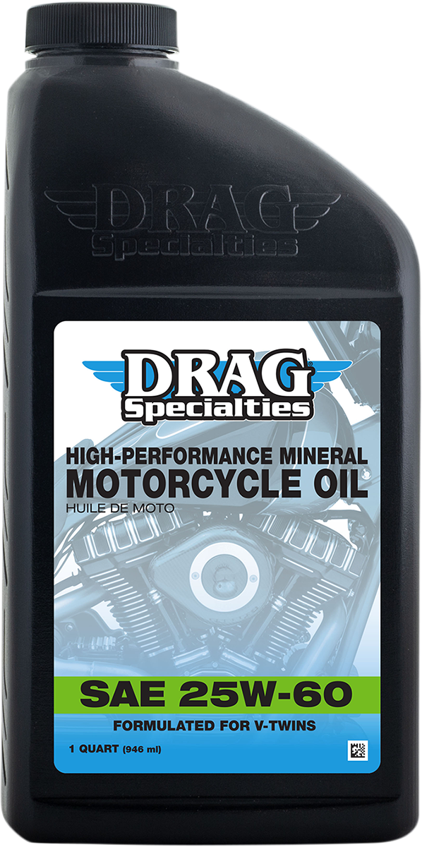 DRAG SPECIALTIES OIL Engine Oil - 25W-60 - 1 U.S. quart 198920 - Cycle City Outdoors