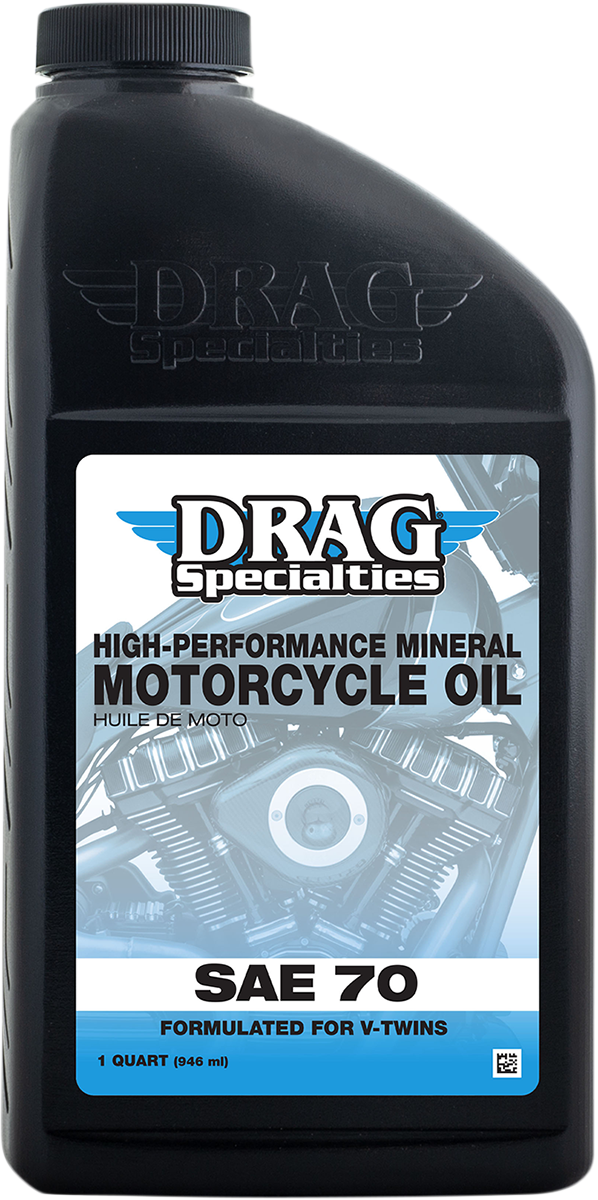 DRAG SPECIALTIES OIL Engine Oil - SAE 70 - 1 U.S. quart 198924 - Cycle City Outdoors