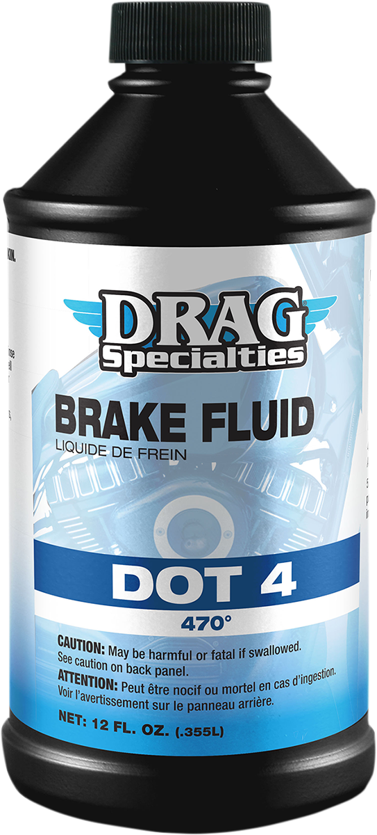 DRAG SPECIALTIES OIL DOT 4 Brake Fluid - 12 U.S. fl oz. 200184 - Cycle City Outdoors