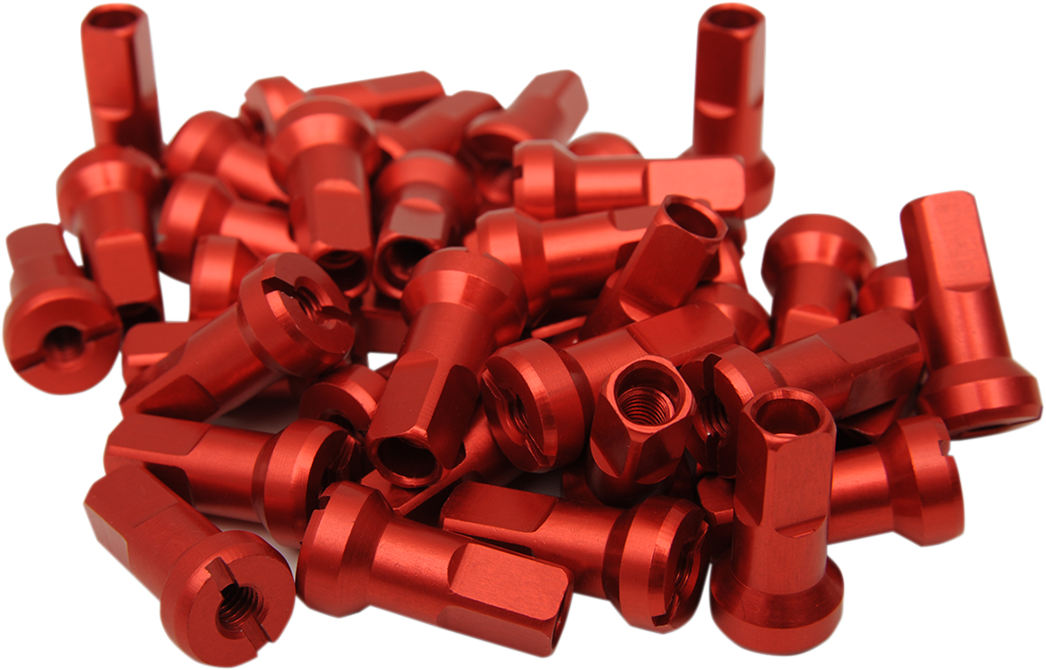 MOOSE RACING Spoke Nipples - MX1 - Red - 9 Gauge - Set 24-930