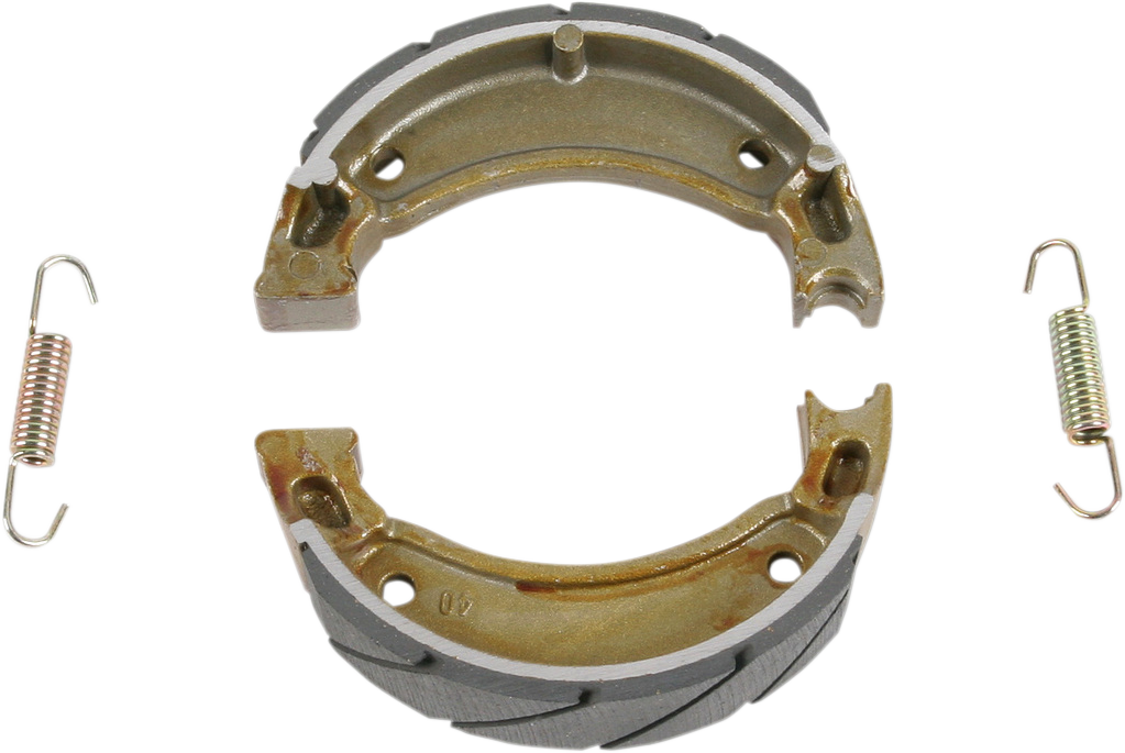 EBC "G" Grooved Organic Base Brake Shoes - 503G (Yamaha TW200 / Polaris Cyclone 250X 1982–2024)