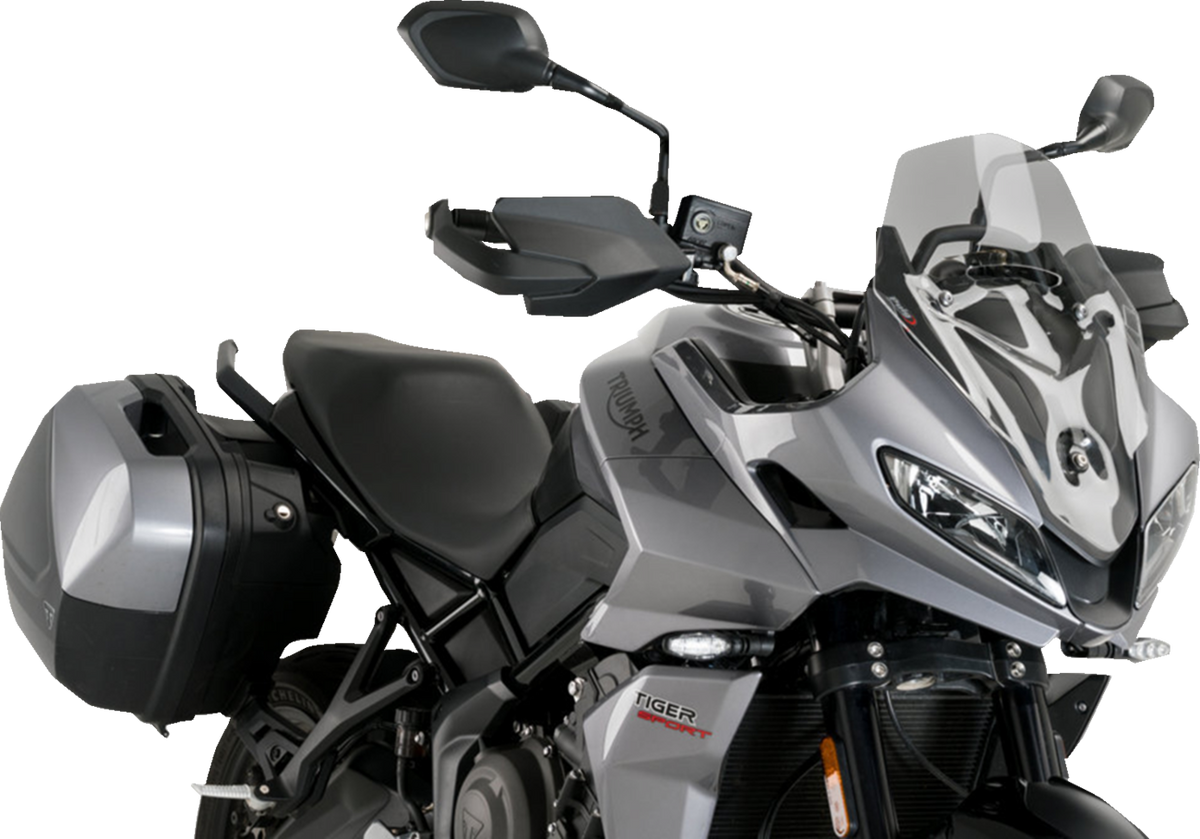 Puig Hi-Tech Parts 21318H Sport Windscreen - 18" - Smoke - Tiger Sport 660 | Street