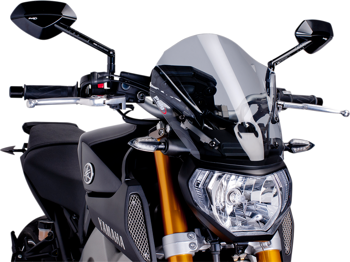 Puig Hi-Tech Parts 6861H New Generation Windscreen - 13-3/4" - Smoke - MT09 | Street