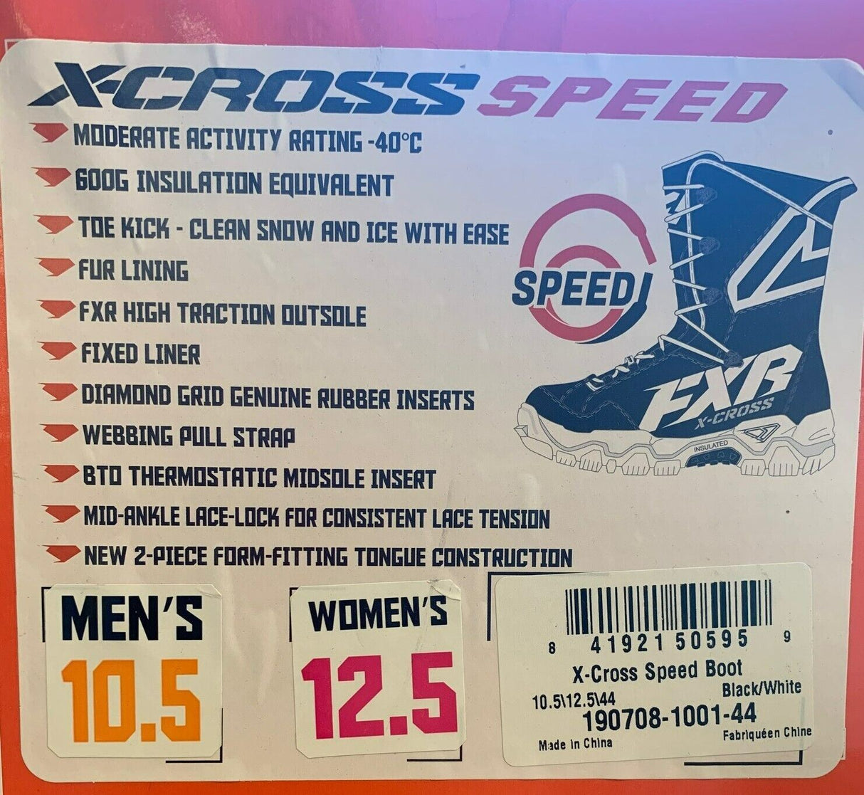 FXR - X-Cross Speed Boot (Open Box) - Cycle City Outdoors