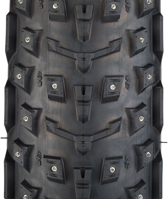 45NRTH Dillinger 5 Studded Fat Bike Tire - 26x4.6 Black | 258 Concave Carbide Aluminum Studs | 120 TPI Tubeless