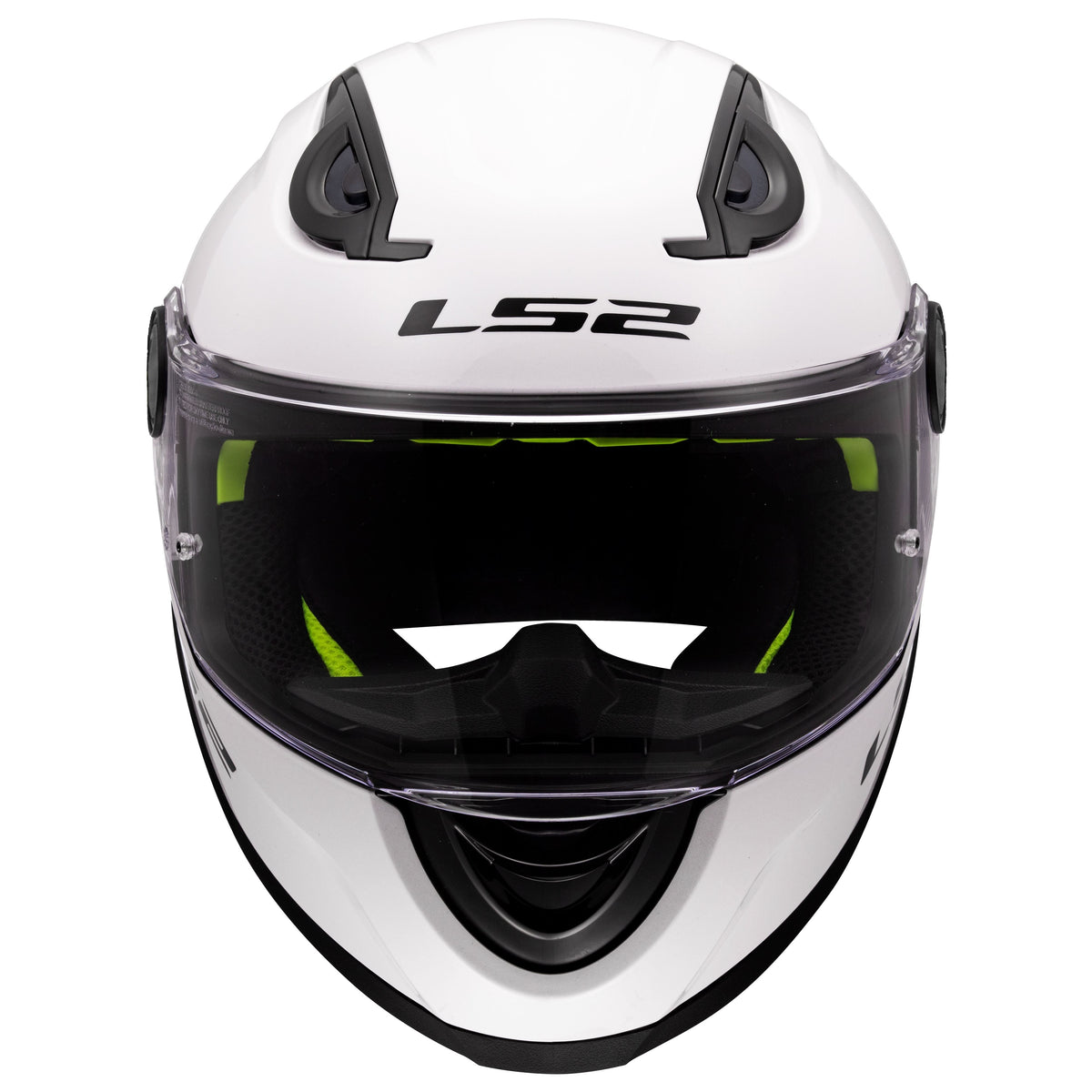 LS2 FF Kid Full Face Youth Helmet | Solid | Gloss White & Matte Black | YM–YL | 812-4023