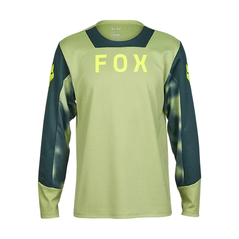 Fox Racing - Youth Defend Ls Jersey Taunt - Pl Grn - YL
