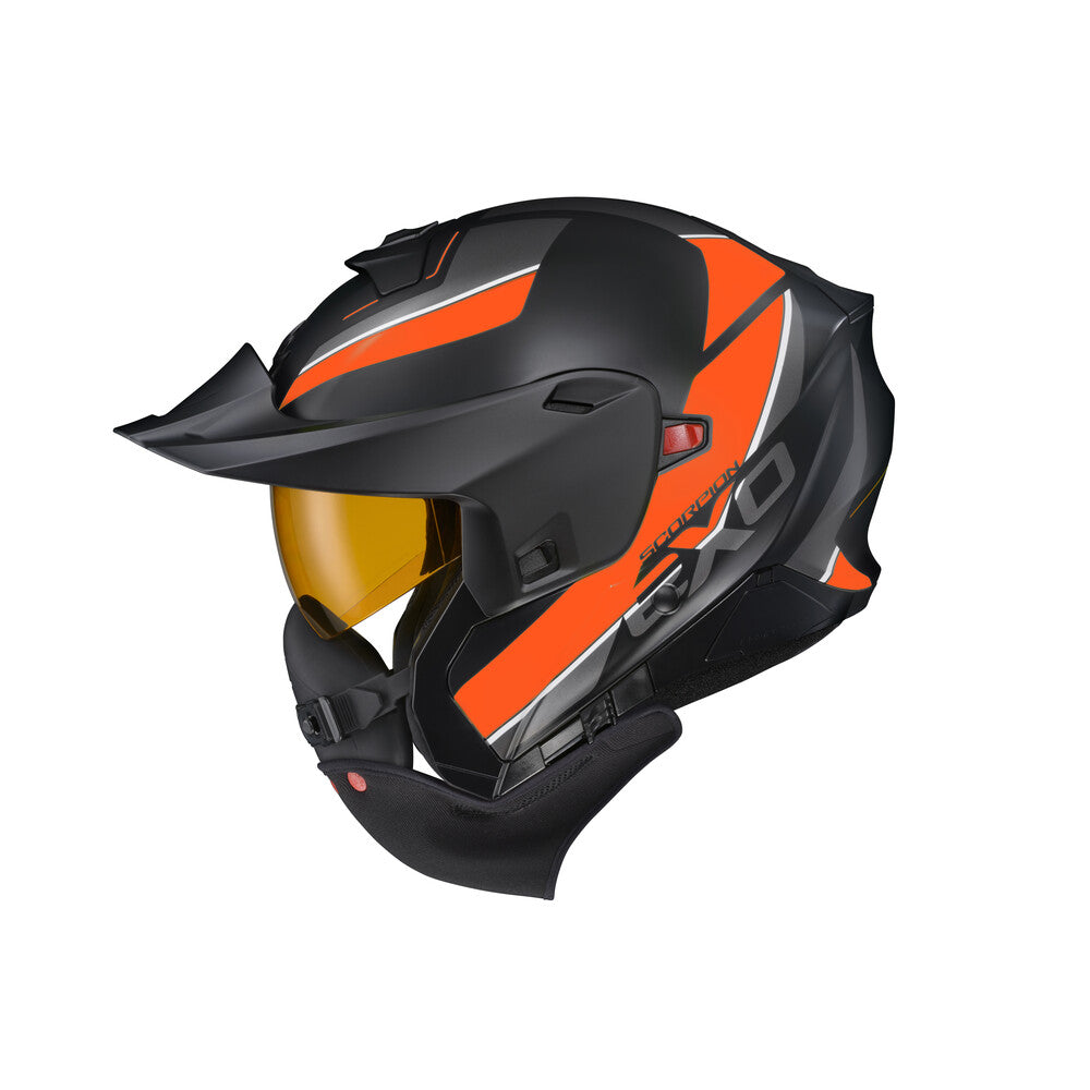 Scorpion - Exo Gt930 Cold Weather Helmet Modulus Orange Lg (Dual Pane)