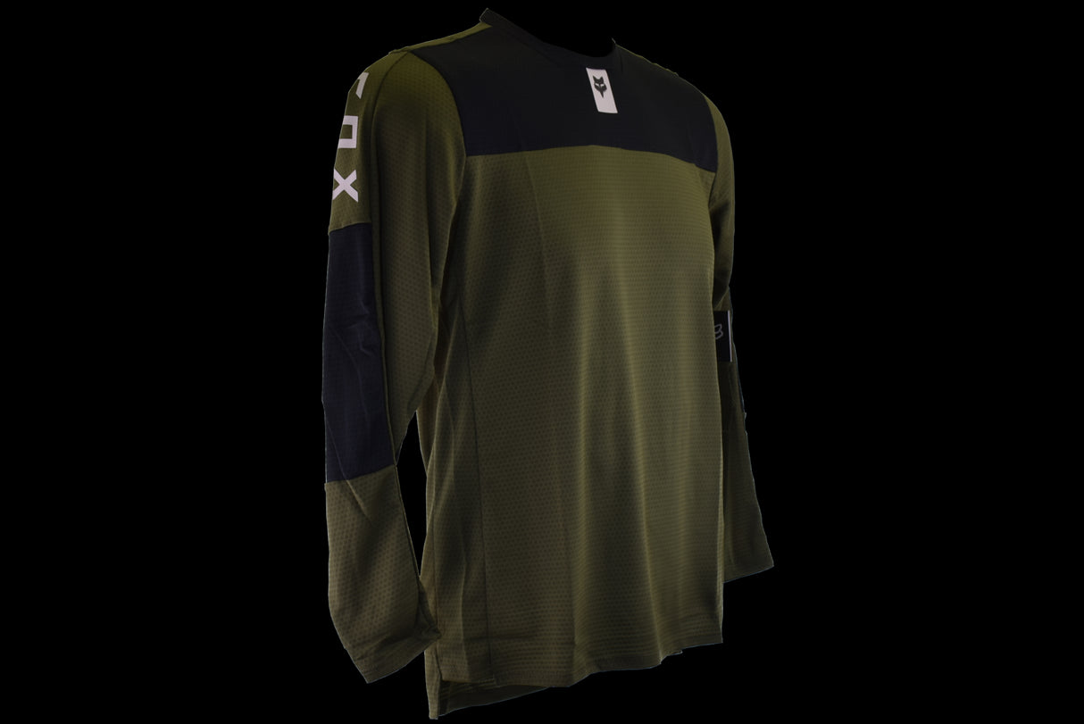 Fox Racing - Youth Defend Ls Jersey - Olv Grn - YL