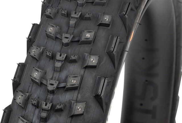 45NRTH Dillinger 4 Studded Fat Bike Tire - 27.5x4.0 | 168 Large Concave Carbide Aluminum Studs | 120 TPI Tubeless