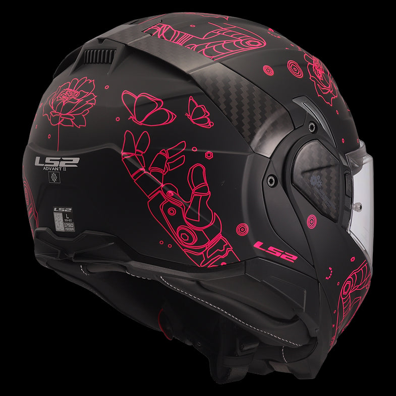 LS2 - Advant II Sophia Matte Black Modular Helmet