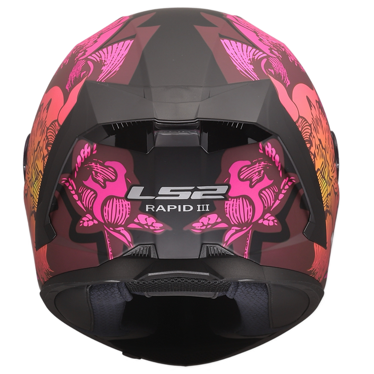 LS2 Rapid III Motorcycle Helmet Poppies