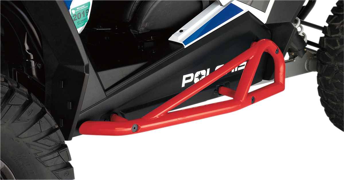 MOOSE RACING Nerf Bars - Red - RZR 2-Seater 1004-RE - Cycle City Outdoors