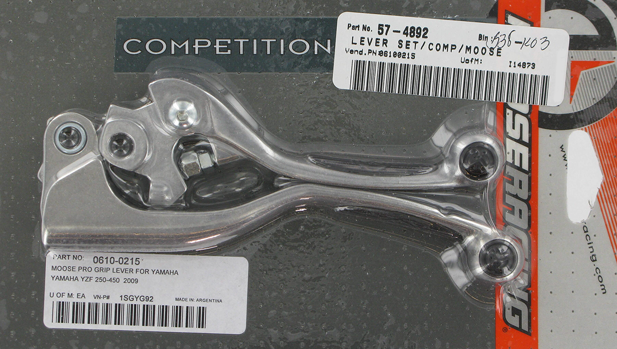 MOOSE RACING Lever Set - Competition - Black 1SGYG92 - Cycle City Outdoors