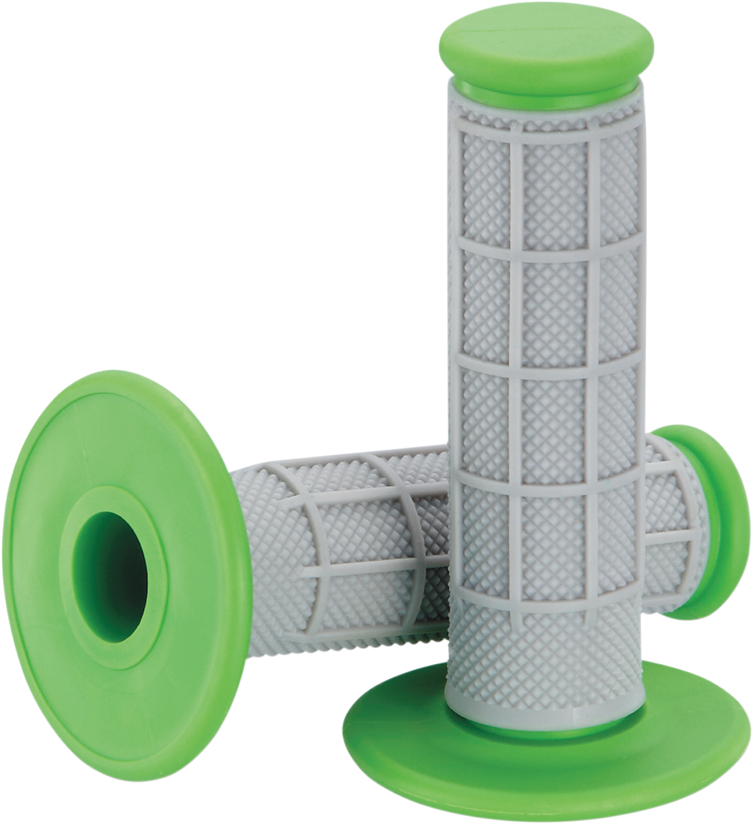MOOSE RACING Grips - Qualifier - Half Waffle - Green 1MG0715-EGM - Cycle City Outdoors