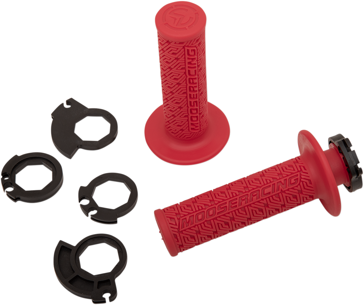 MOOSE RACING Grips - Lock-On - Red/Gold B36MRR-D - Cycle City Outdoors