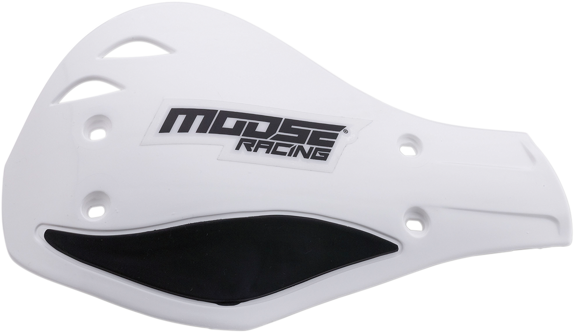 MOOSE RACING Handguards - Deflector - White/Black M51-120 - Cycle City Outdoors