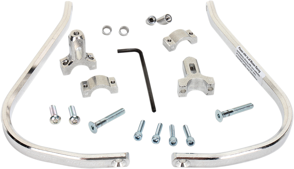 MOOSE RACING Handguards - Aluminum - 1-1/8" - Silver 50-4014S - Cycle City Outdoors