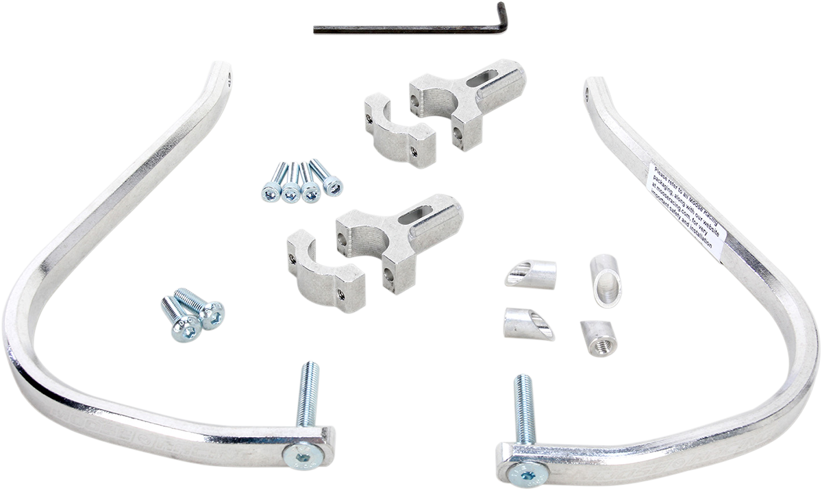 MOOSE RACING Handguards - Aluminum - 1-1/8" - Mini - Silver 50-4014M - Cycle City Outdoors