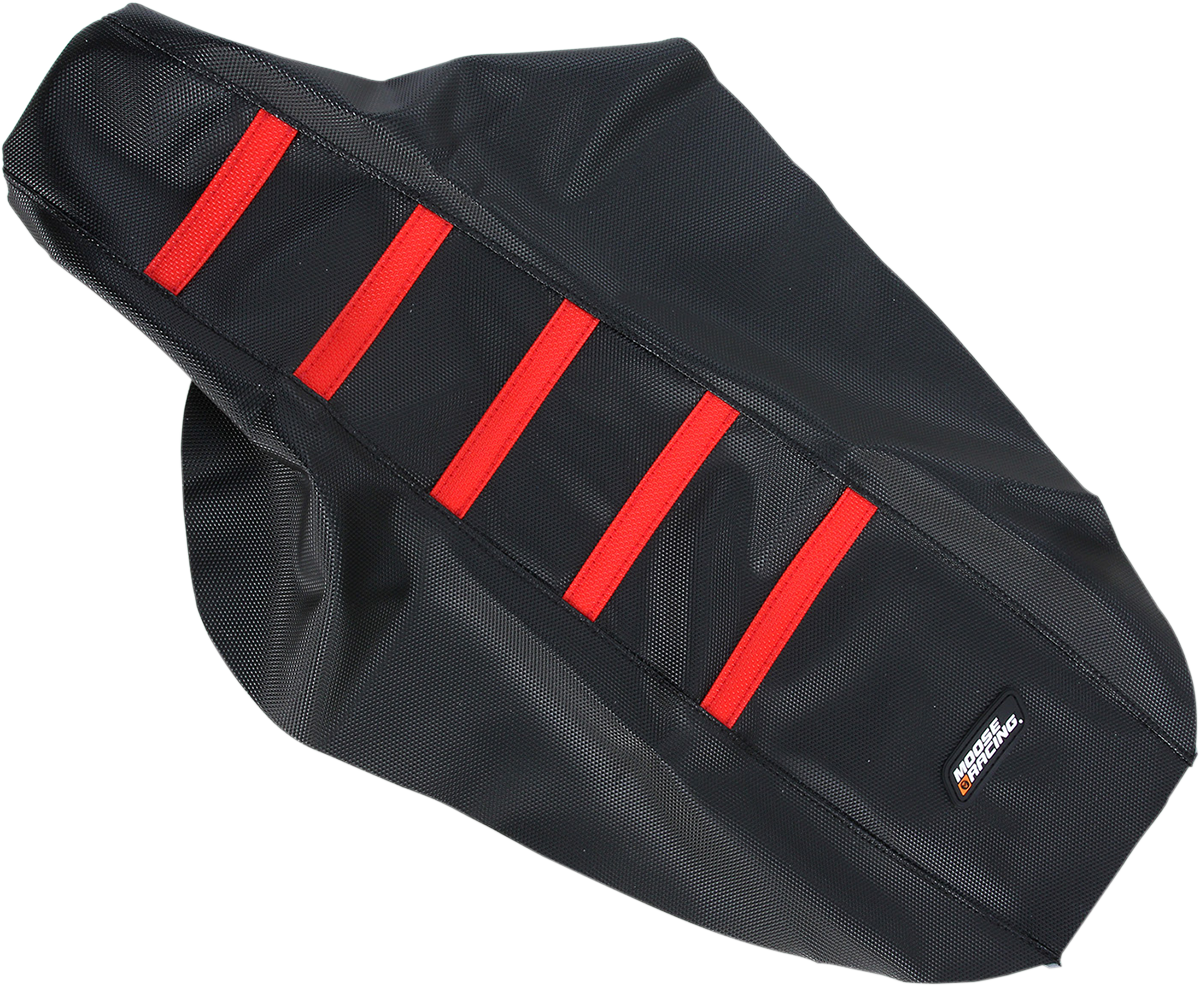 MOOSE RACING Ribbed Seat Cover - Black Cover/Red Ribs - Honda CR8096-331RT - Cycle City Outdoors