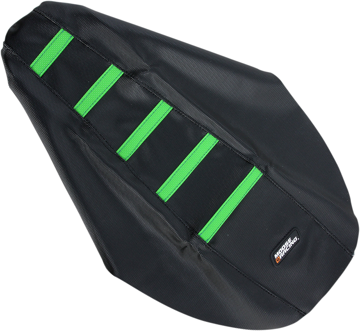 MOOSE RACING Ribbed Seat Cover - Black Cover/Green Ribs - Kawasaki KX8091-334RT - Cycle City Outdoors