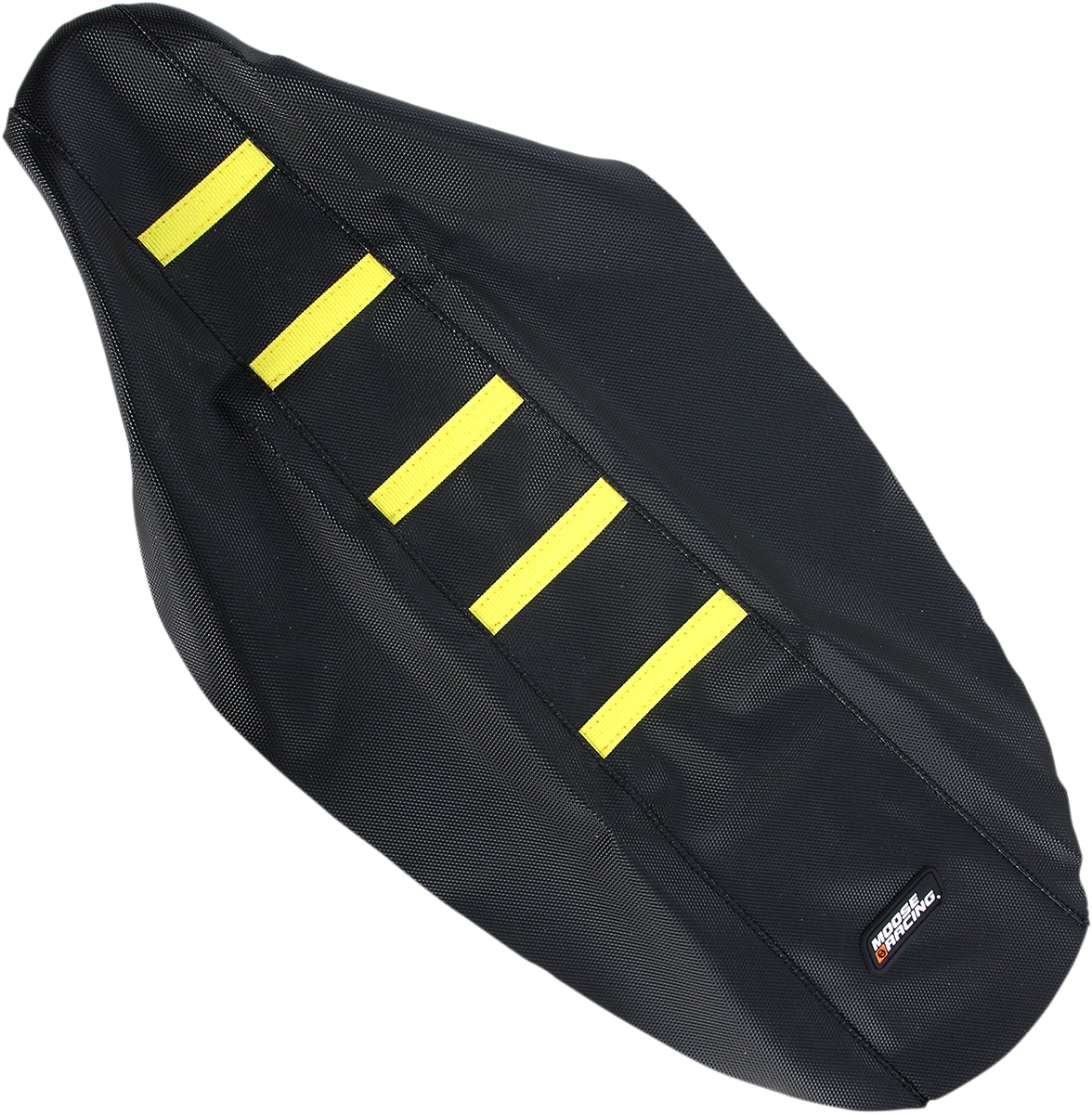 MOOSE RACING Ribbed Seat Cover - Black Cover/Yellow Ribs - Suzuki RMZ25010-331RT - Cycle City Outdoors