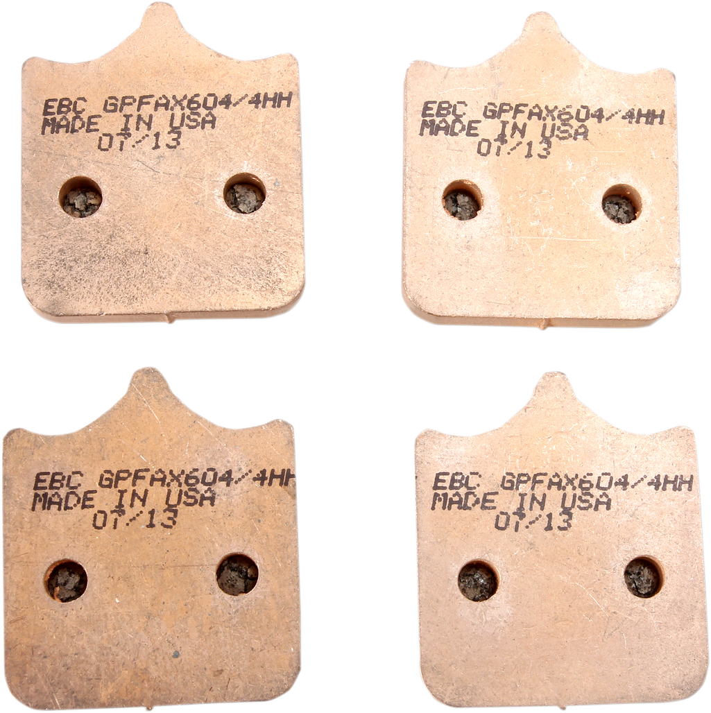 EBC GPFAX-HH Series Sintered Front Brake Pads - GPFAX604/4HH (BMW S1000RR / S R Naked 2010–2019)
