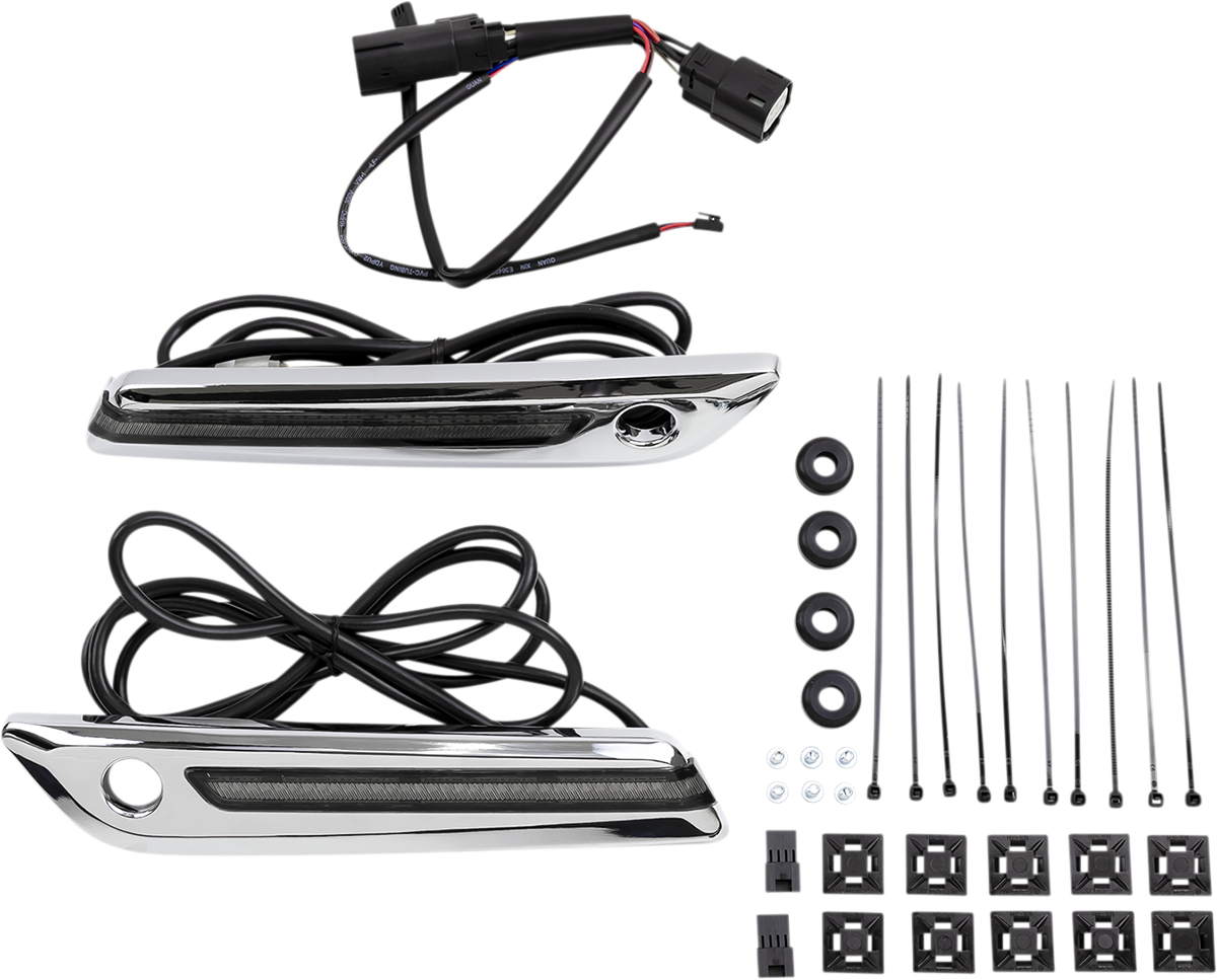 Ciro Hinge Covers - Smoke/Chrome 40070 - Cycle City Outdoors