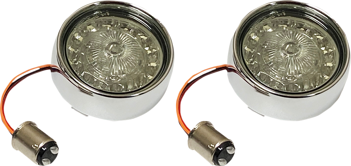 Custom Dynamics Turn Signal Insert - Red/Smoke PBBB-RR-1157CS - Cycle City Outdoors