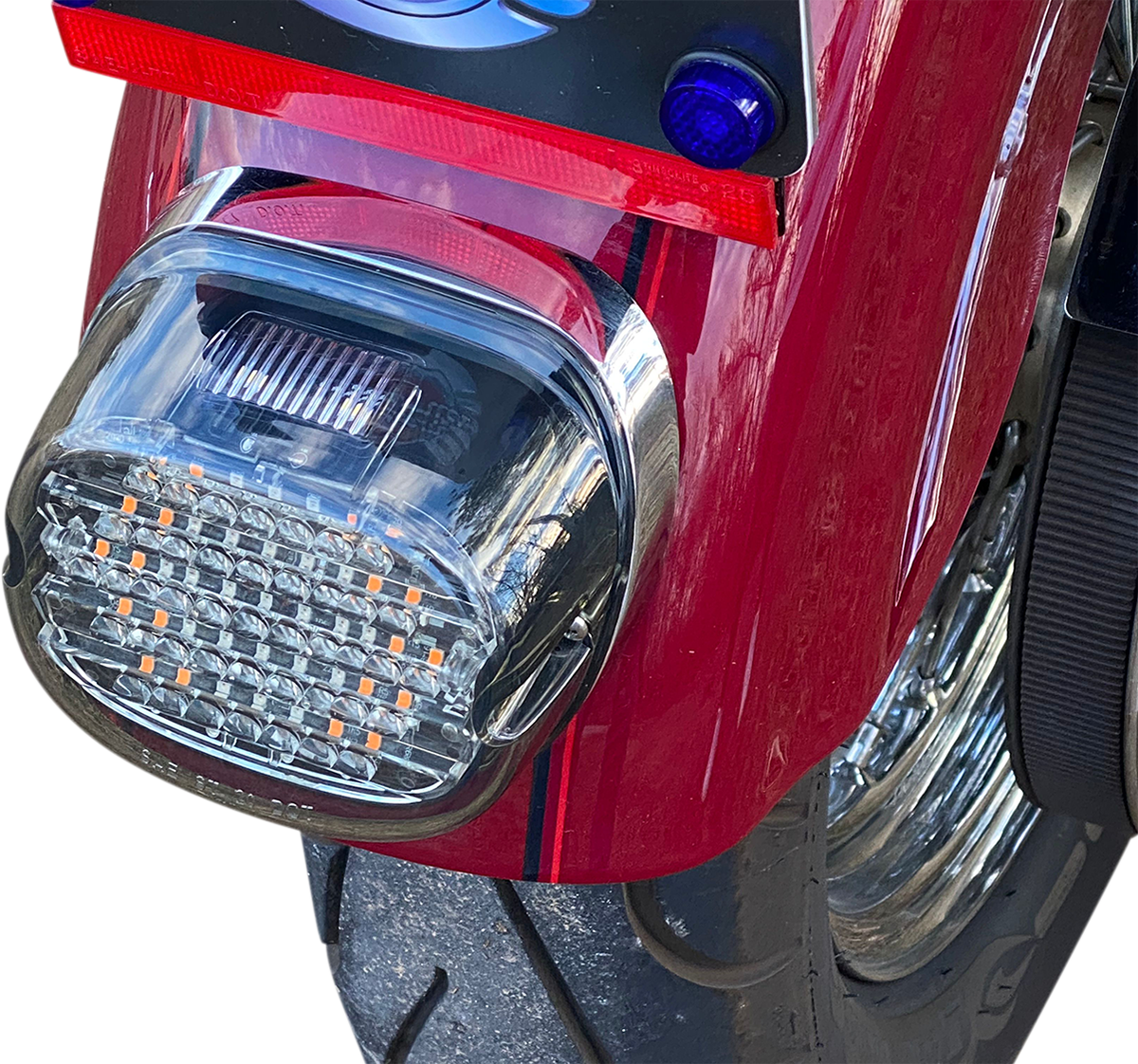 Custom Dynamics Taillight w/ Integrated Turn Signal - Top Window - Smoked Lens CD-INT-TL-W-S - Cycle City Outdoors