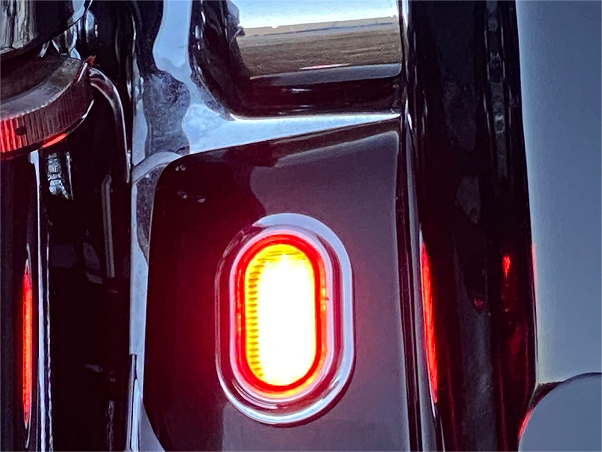 Custom Dynamics Antenna Grommet Light - Red Lens - Chrome CD-PLUG-RC - Cycle City Outdoors