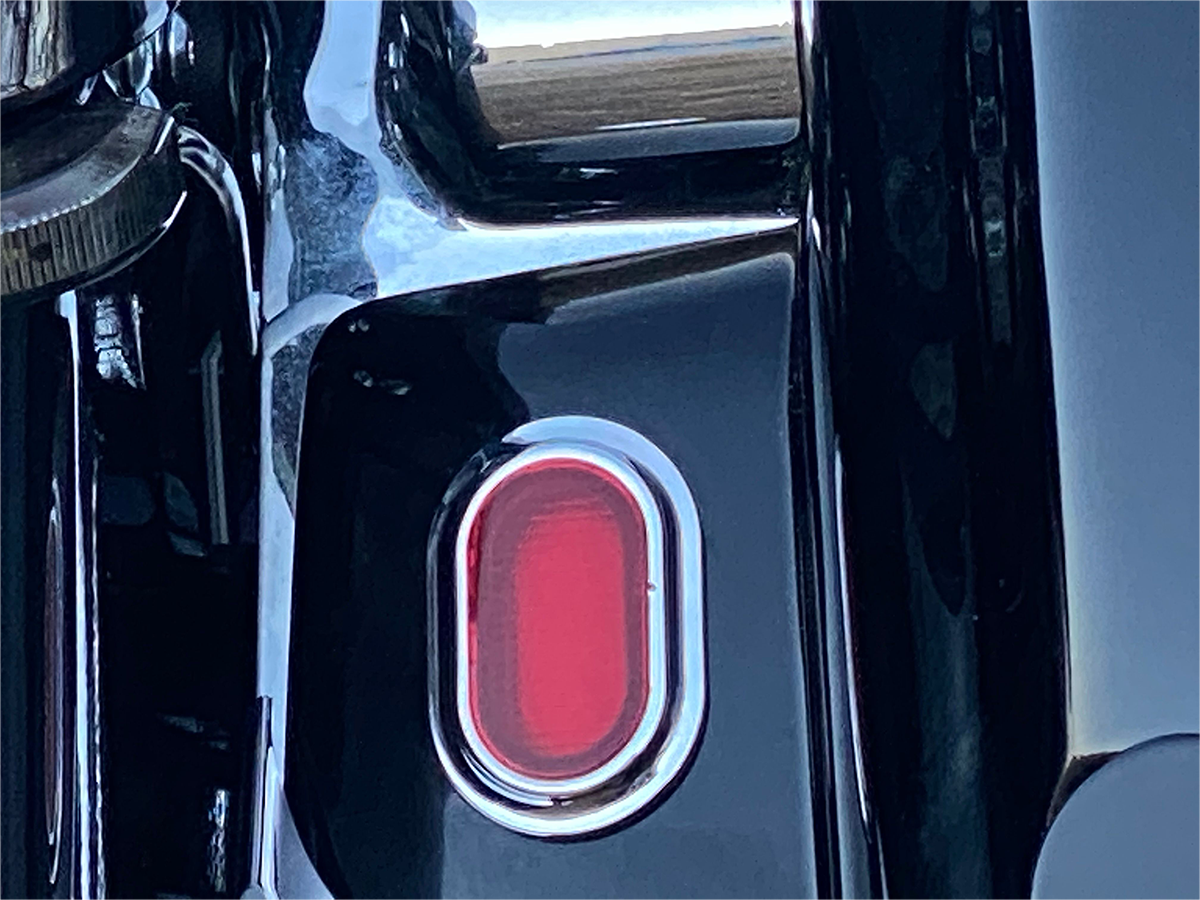 Custom Dynamics Antenna Grommet Light - Red Lens - Chrome CD-PLUG-RC - Cycle City Outdoors
