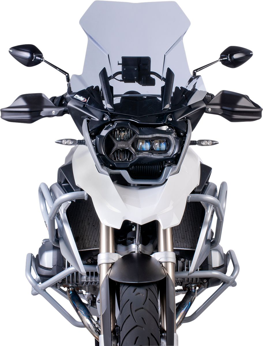 Puig Hi-Tech Parts 6486H Touring Windscreen - 21-1/2" - Smoke - BMW | Street