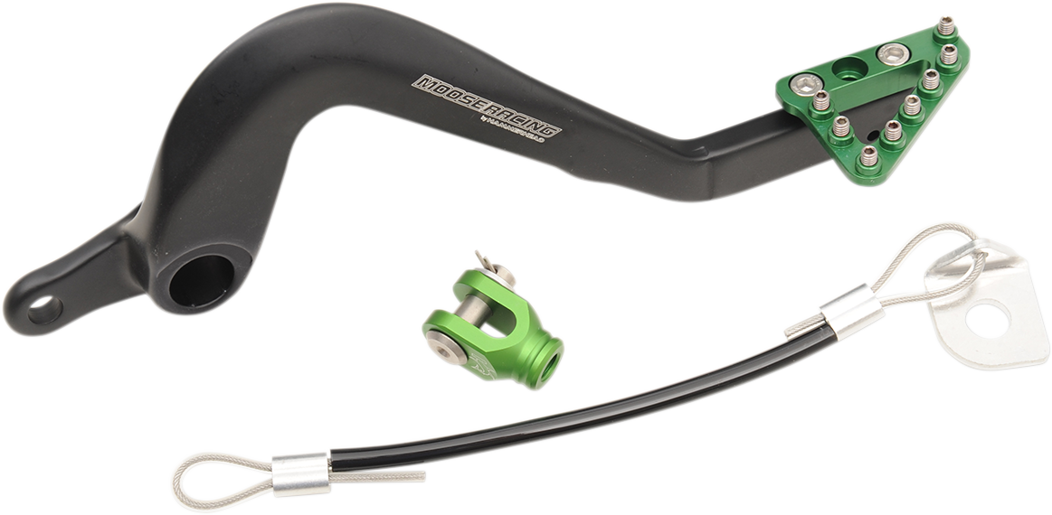MOOSE RACING Brake Pedal - Green - Kawasaki 82-0343-21-33 - Cycle City Outdoors