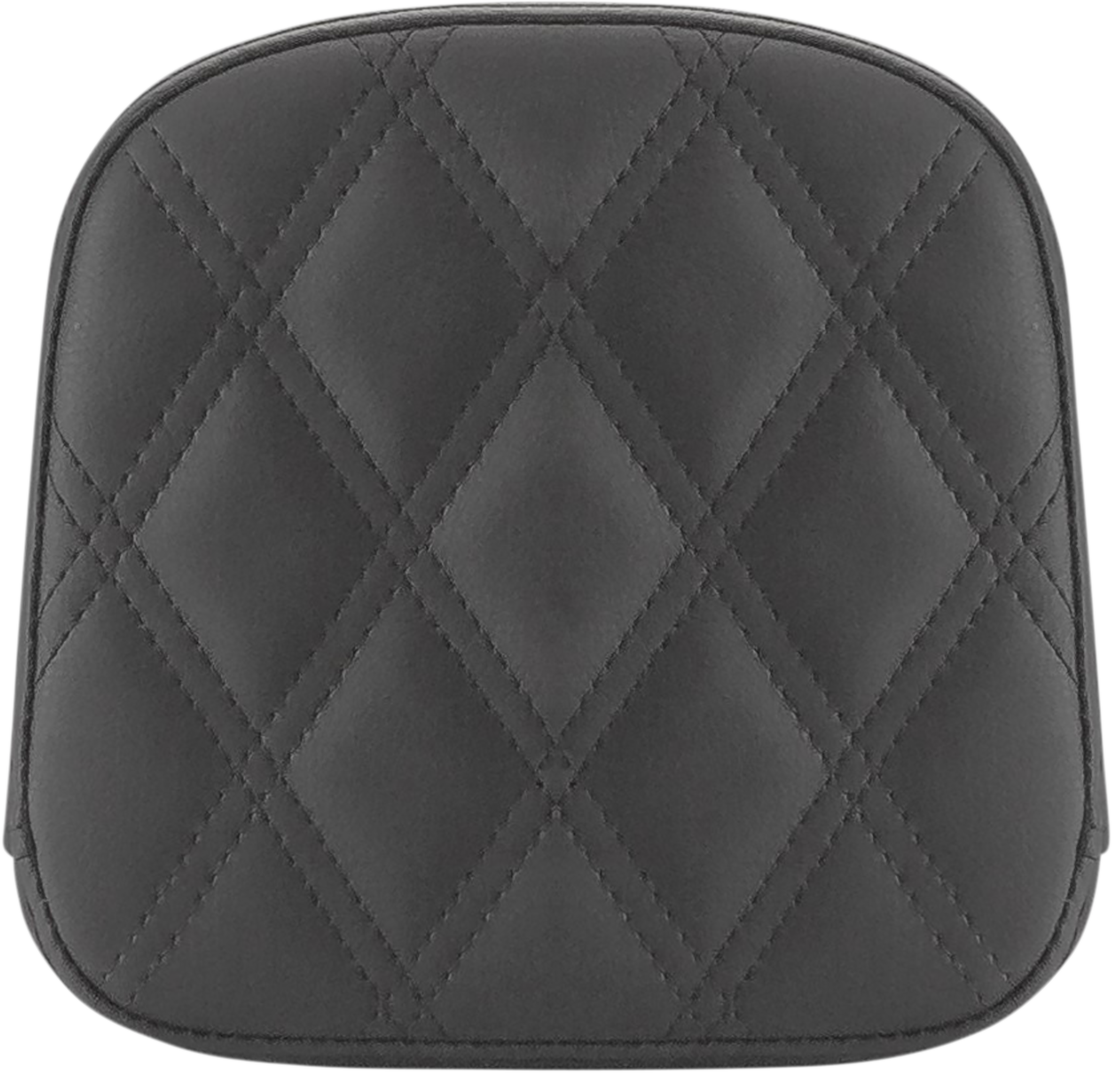 SADDLEMEN Sissy Bar Pad - Lattice Stitched - Black - FL '99-'23 040743