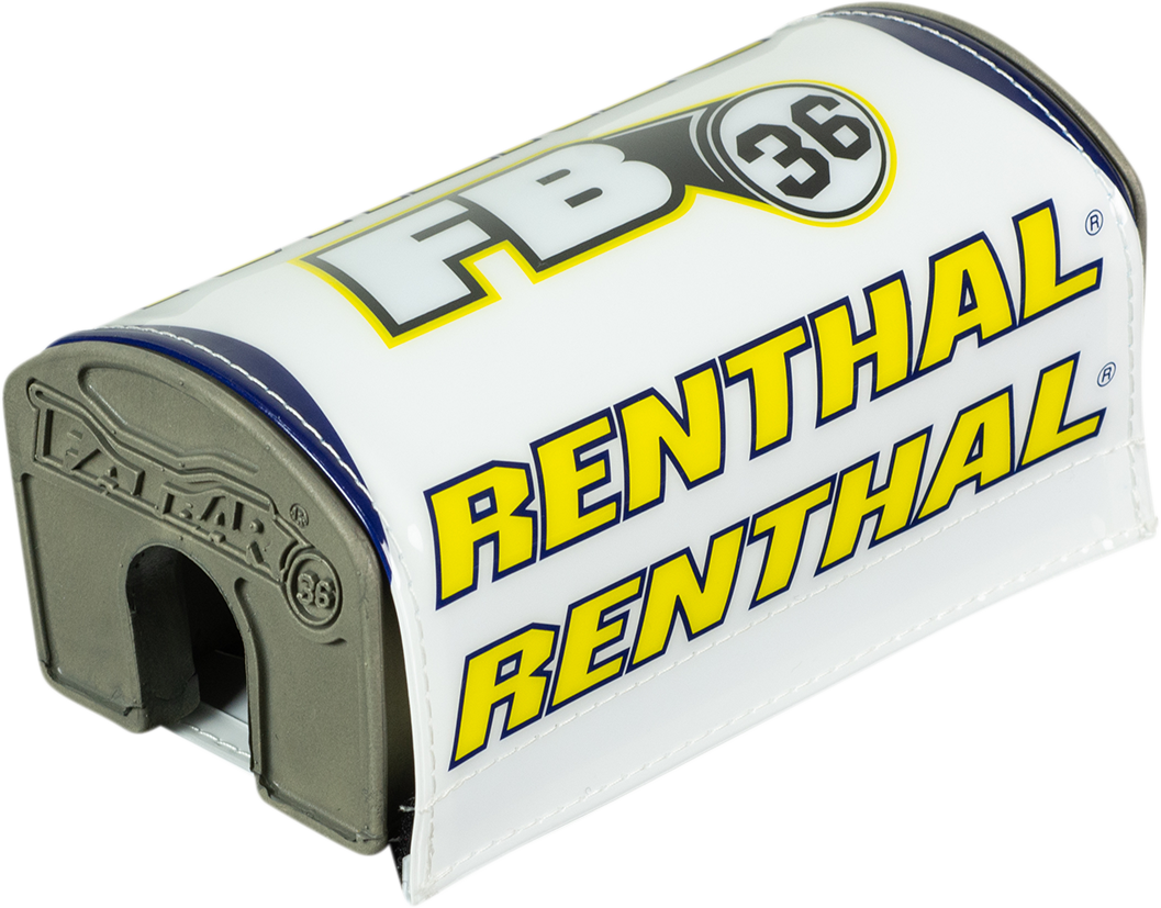 RENTHAL Bar Pad - Fatbar36* - White/Yellow P348 - Cycle City Outdoors