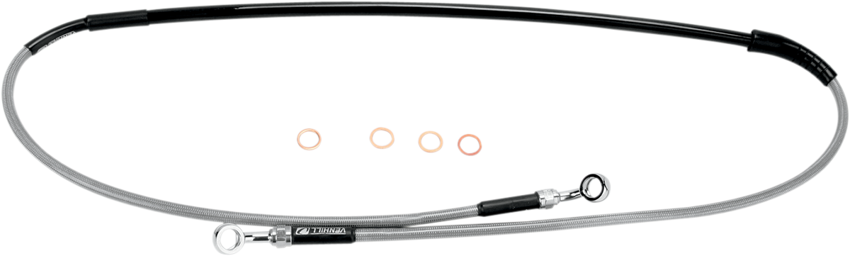MOOSE RACING Brake Line - Front - Stainless Steel - Kawasaki/Suzuki K02-1-046/P - Cycle City Outdoors