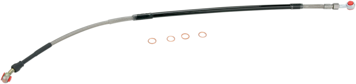 MOOSE RACING Brake Line - Rear - Stainless Steel - DR-Z 400 SM S01-2-035/P - Cycle City Outdoors