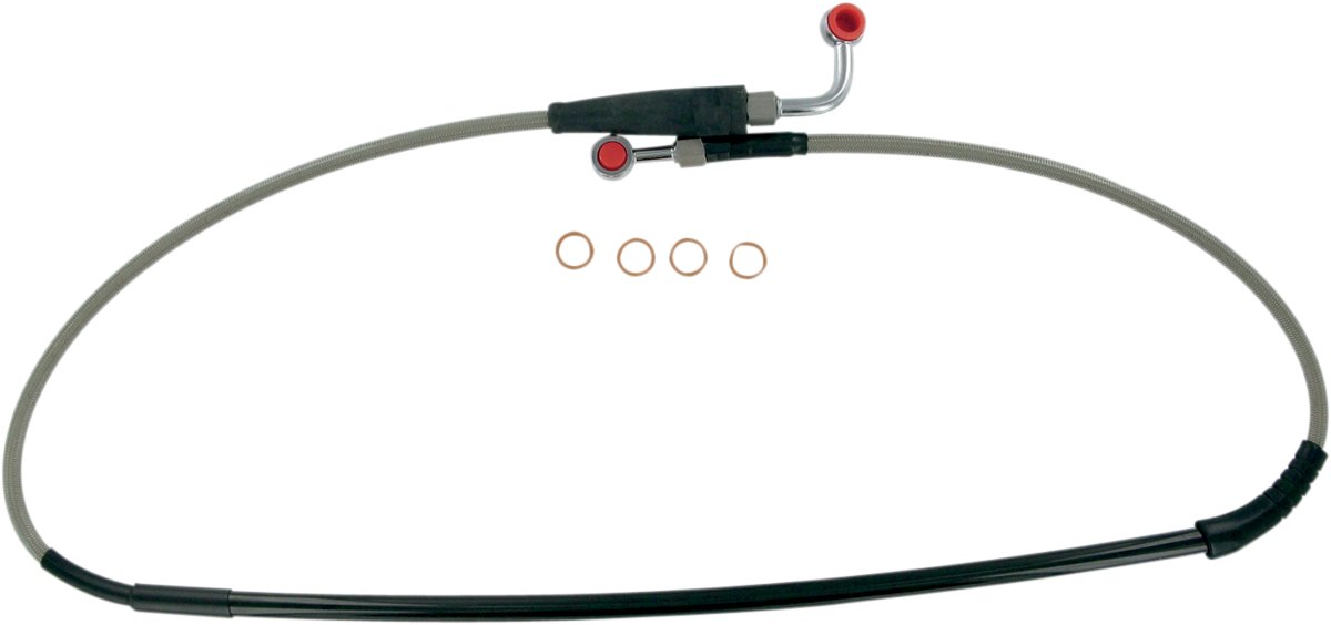 MOOSE RACING Brake Line - Front - Stainless Steel - CRF H02-1-067/P - Cycle City Outdoors