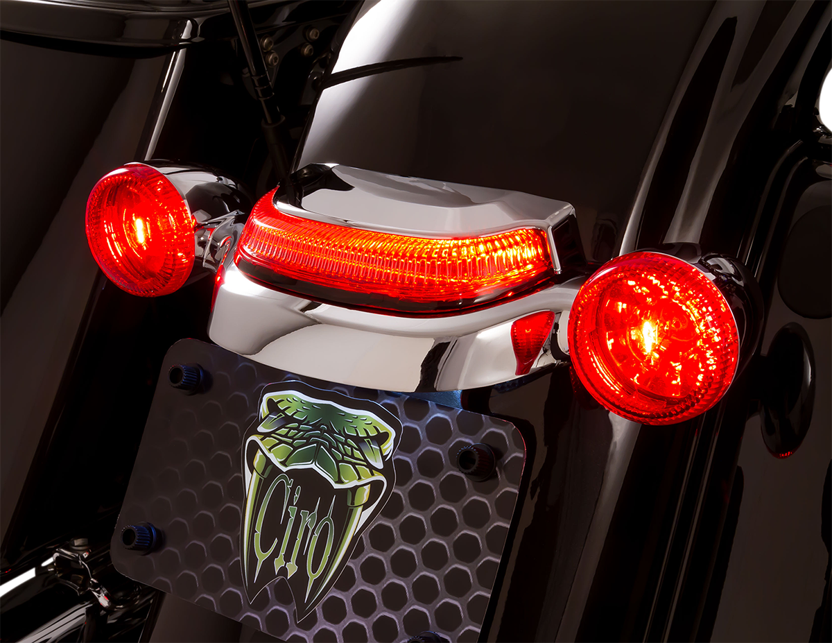 CIRO Taillight - Smoke - Chrome 40153 - Cycle City Outdoors