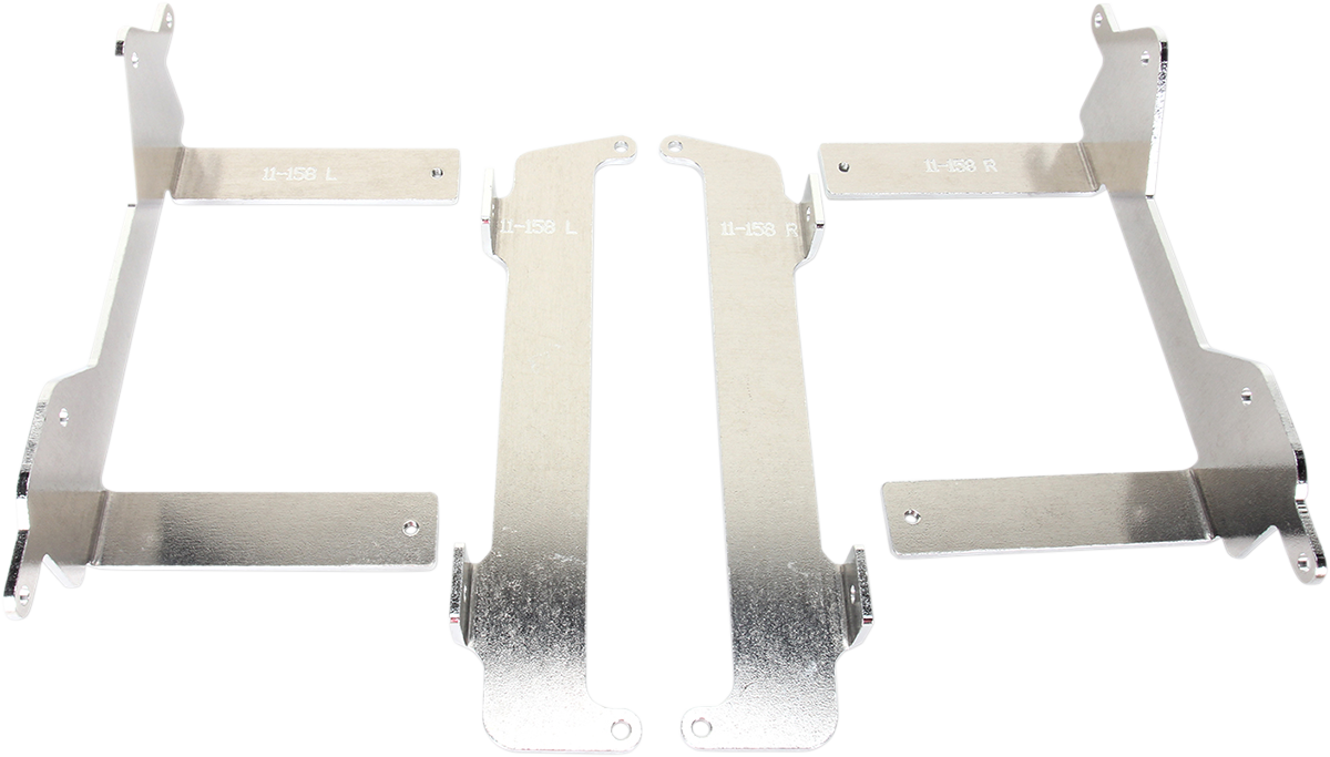 MOOSE RACING Radiator Braces - Silver - Yamaha 11-158 - Cycle City Outdoors