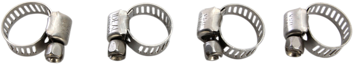 MOOSE RACING Clamp Hose - Stainless Steel - 6-16 mm - 4-Pack 114-6404 - Cycle City Outdoors