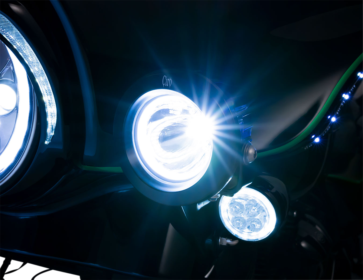 Ciro Spotlight w/ Bracket Mount - Black 45009 - Cycle City Outdoors