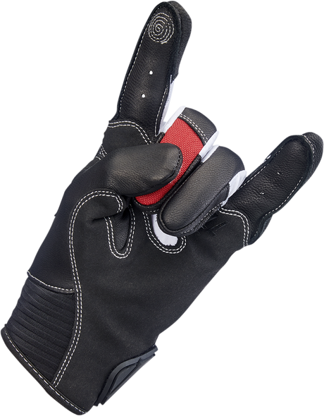 BILTWELL Bridgeport Gloves - Red - Medium 1509-0801-303