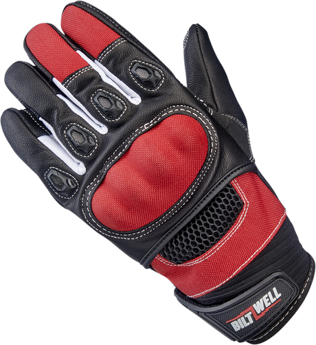 BILTWELL Bridgeport Gloves - Red - XL 1509-0801-305