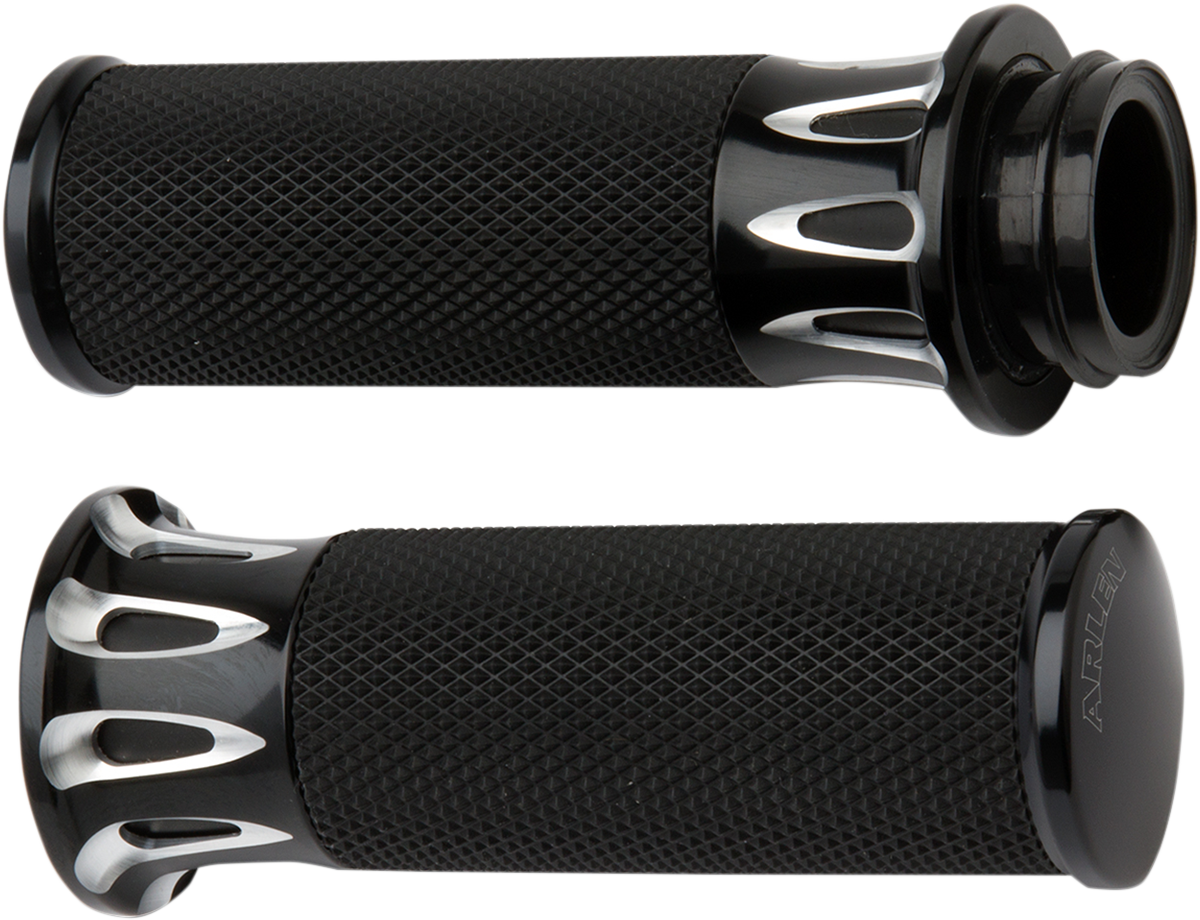 ARLEN NESS Grips - Deep Cut - Cable - Black 07-317
