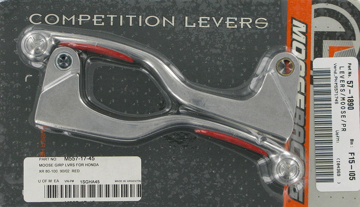 MOOSE RACING Lever Set - Competition - Red 1SGHA45 - Cycle City Outdoors