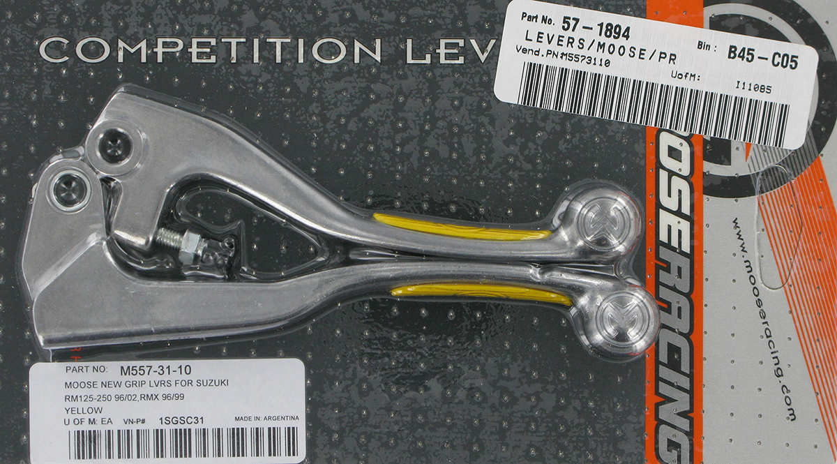 MOOSE RACING Lever Set - Competition - Yellow 1SGSC31 - Cycle City Outdoors