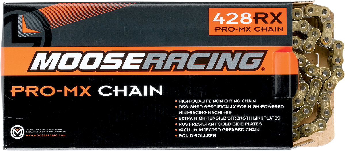 MOOSE RACING 428 RXP Pro-MX Chain - Gold - 110 Links M575-00-110 - Cycle City Outdoors