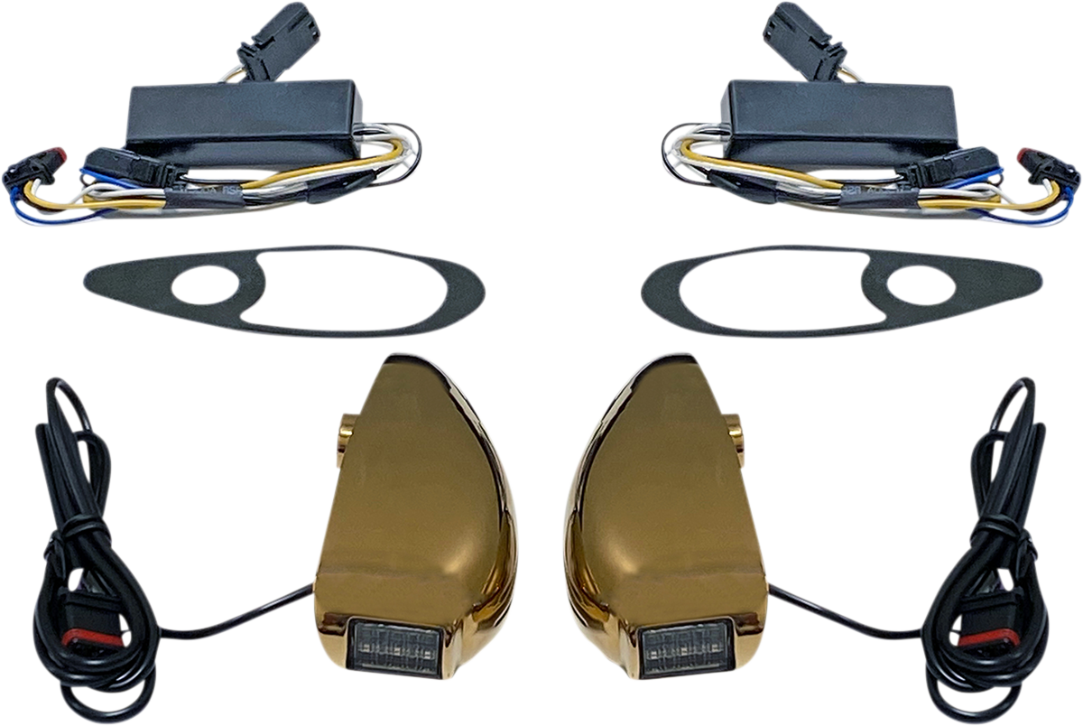 Custom Dynamics ProBEAM Road Glide Turn Signals - Gold PB-RG-TS-15-G - Cycle City Outdoors